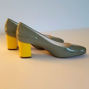 Isaac Mizrahi Live "Kourtney" patent leather heels